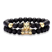 zircon wolf head bracelet