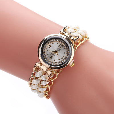 Adjustable Rope Chain Wrist Watch