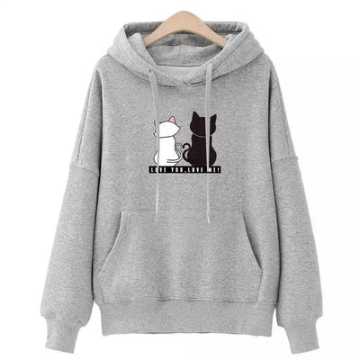 Cute Cat Fleece Hoodie