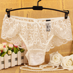 mid-rise lace panties