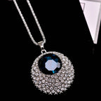 Sapphire Long Sweater Necklace
