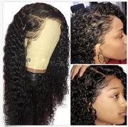 Medium length curly wig
