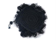kinky hair bun