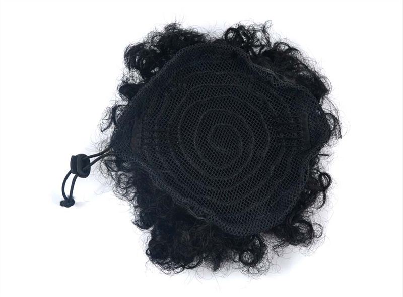kinky hair bun