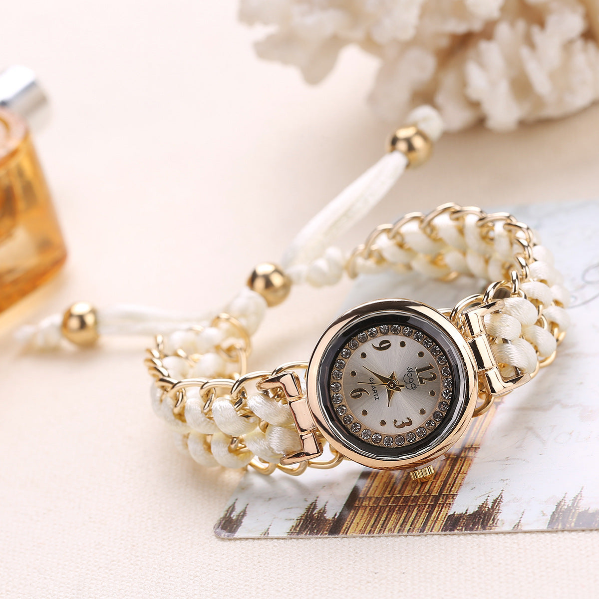 Adjustable Rope Chain Wrist Watch