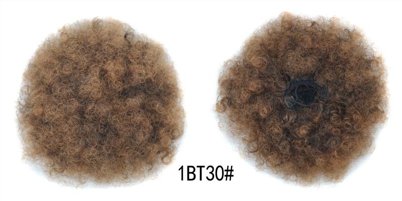 kinky hair bun