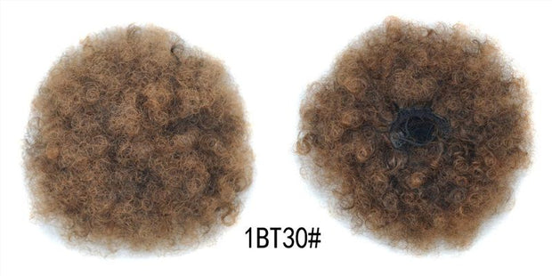 kinky hair bun