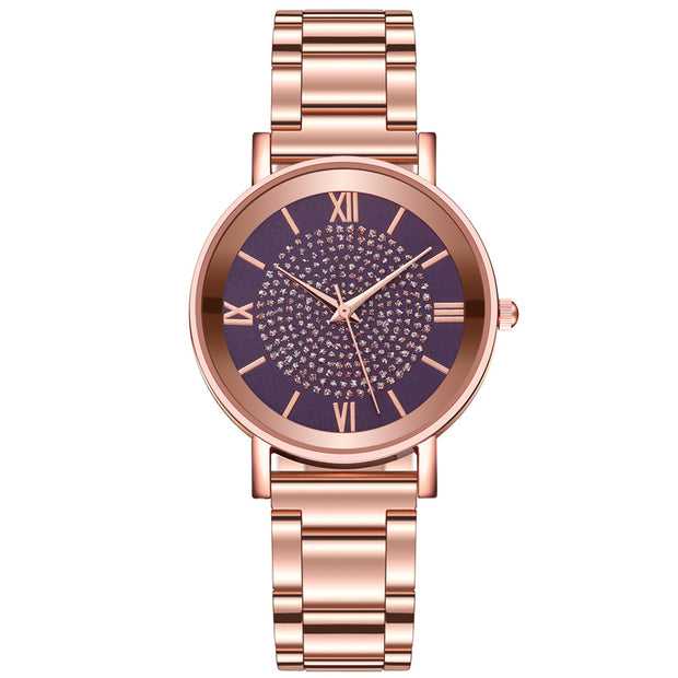 Rose Gold Quartz Wrist Watch