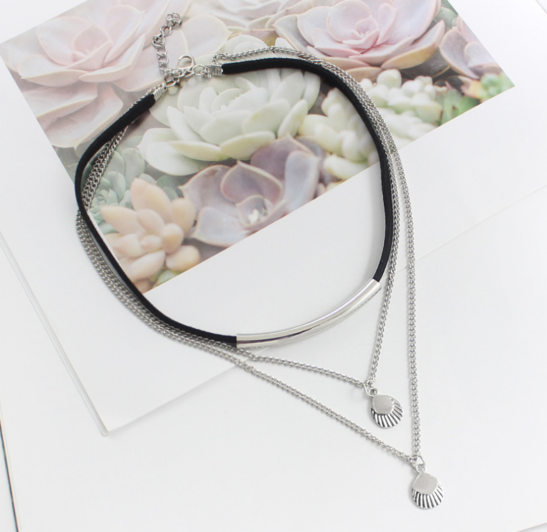 Multi-layer Shell Pendant Necklace
