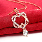 Elegant Heart Rose Gold Pendant