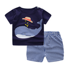 Cartoon Unisex Kid's Clothing Sets