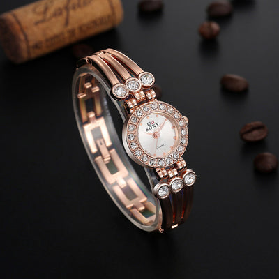 Crystal Alloy Bracelet Wrist Watch
