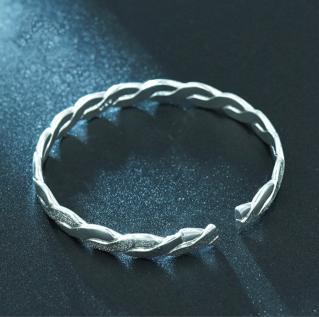 Interwoven matte bracelet