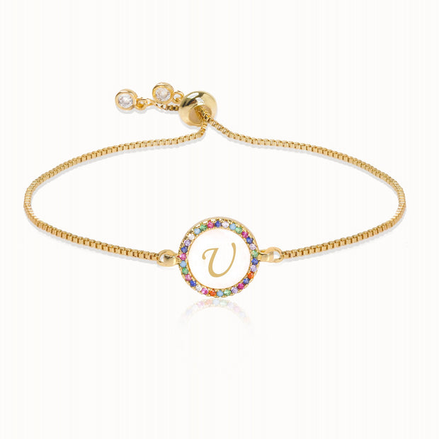 Alphabet Pull Shell Bracelet