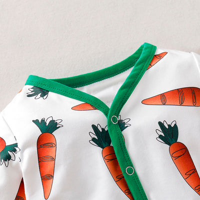 Carrot Print Baby Romper