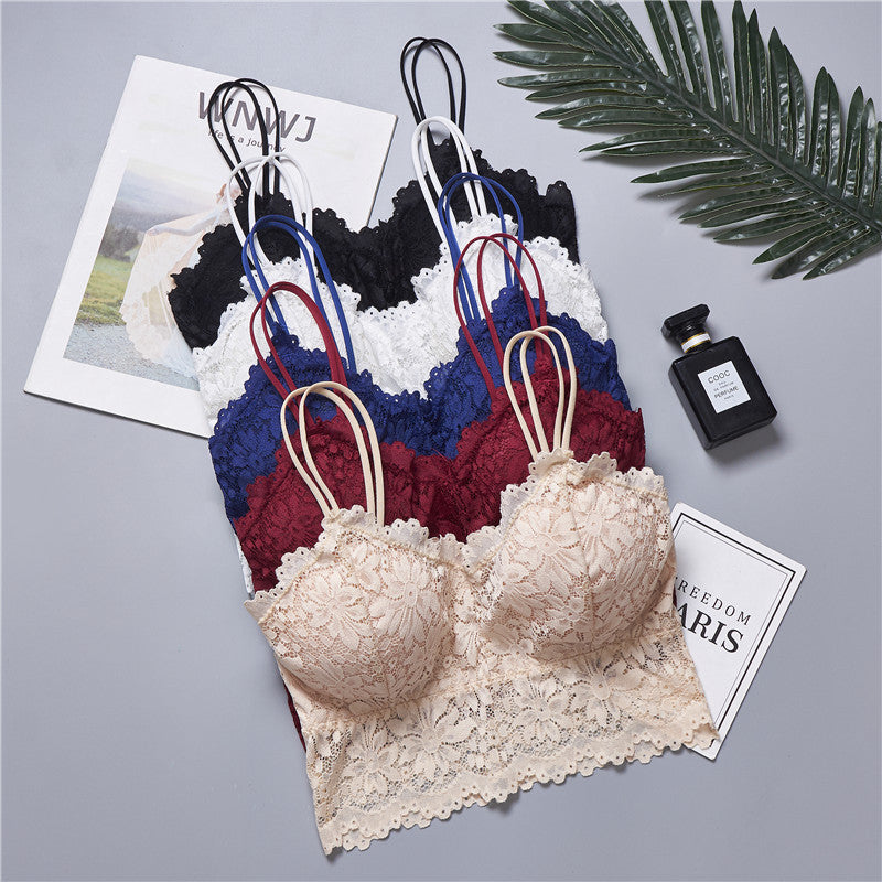 Lace Sun Flower Wrapped Bralette