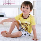Cartoon Unisex Kid's Clothing Sets