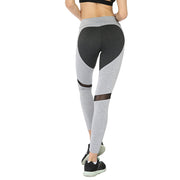 heart mesh stitching yoga leggings