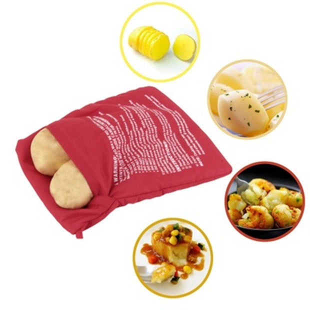 Red Washable Potato Microwave bag