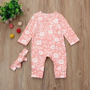 Spring Flower Romper Set