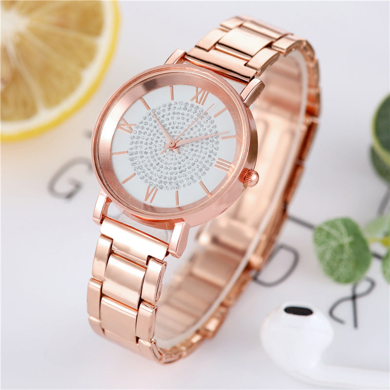 Rose Gold Quartz Wrist Watch