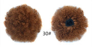 kinky hair bun