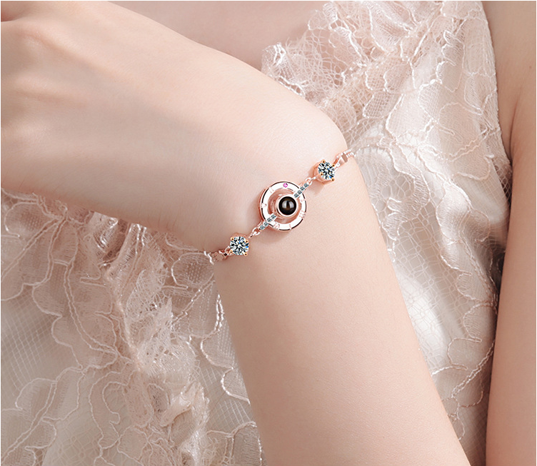 crystal net bracelet