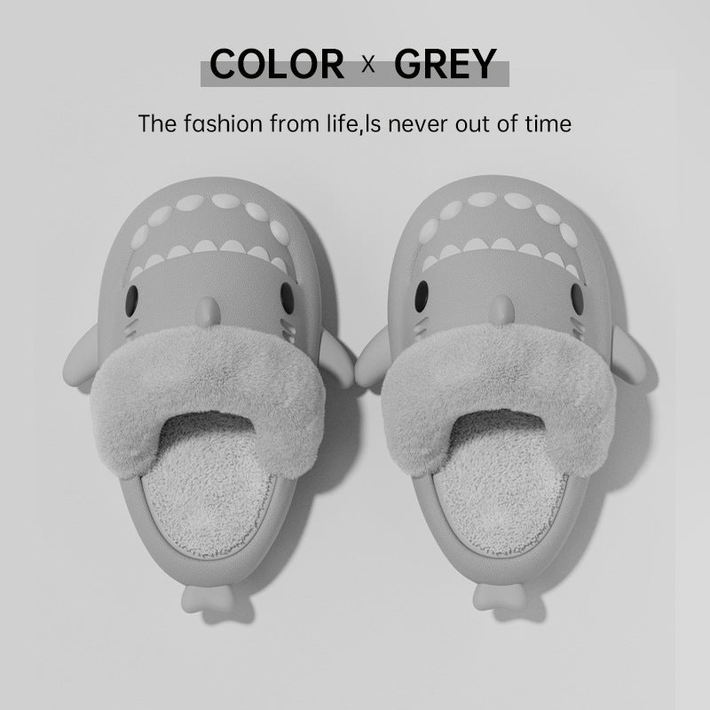 Detachable Winter Shark Slippers