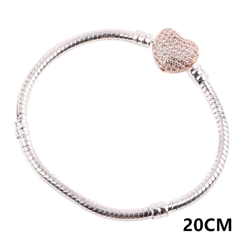 zircon snake bone bracelet