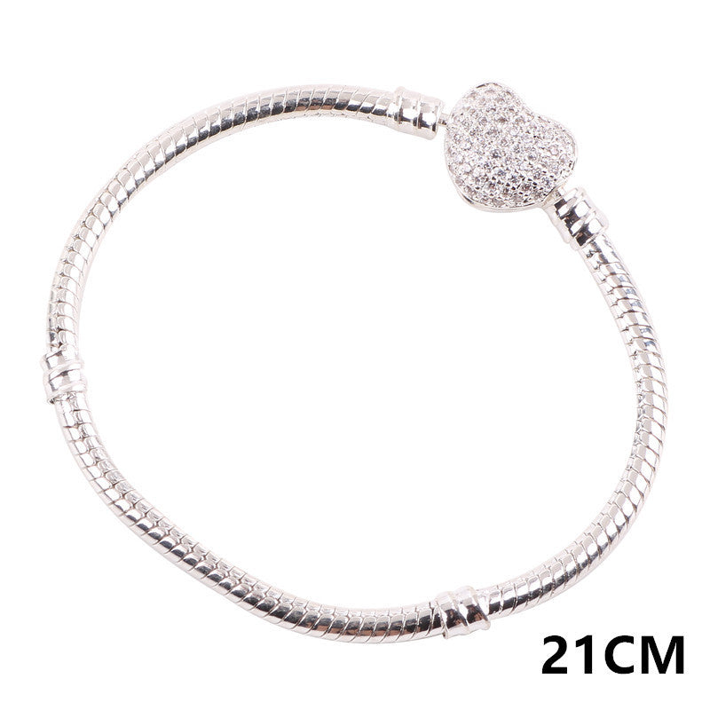 zircon snake bone bracelet