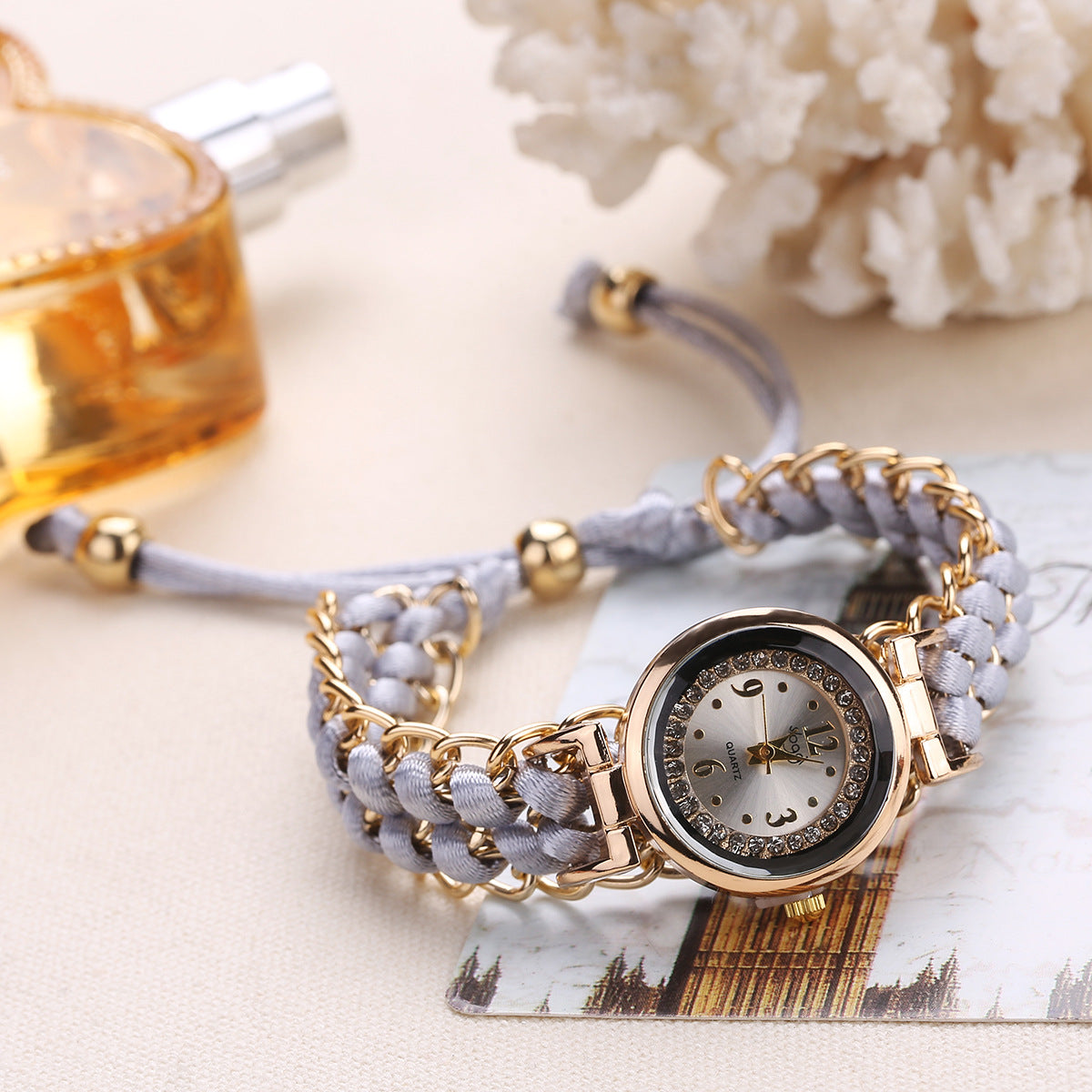 Adjustable Rope Chain Wrist Watch