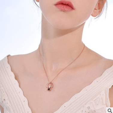 925 Sterling 100 languages I love you heart-shaped Necklace