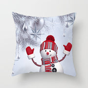 Snowman Series Peach Soul Pillow Cover
