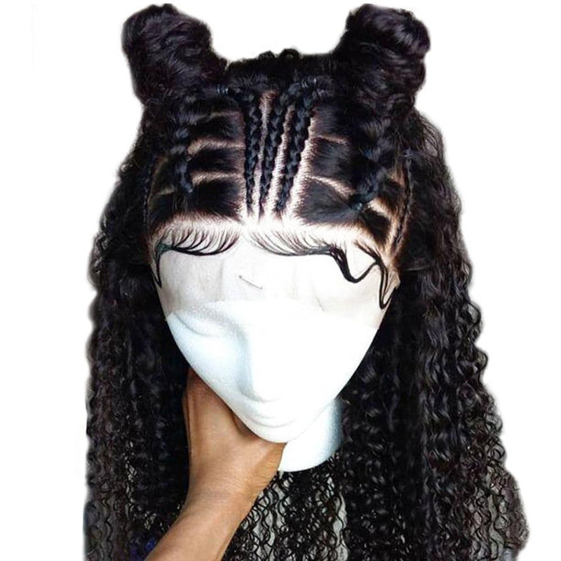 kinky curl frontal wig