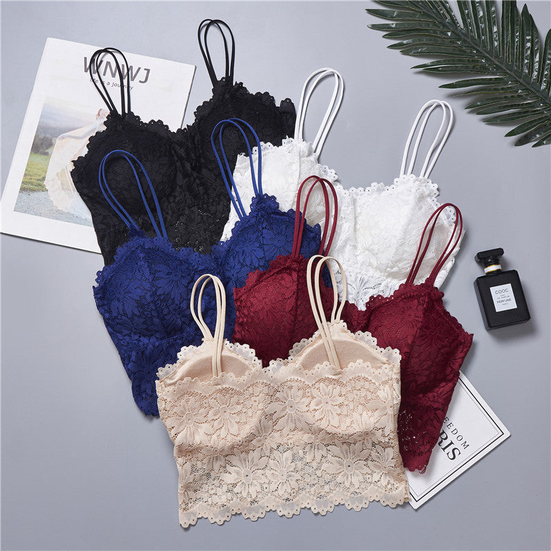 Lace Sun Flower Wrapped Bralette
