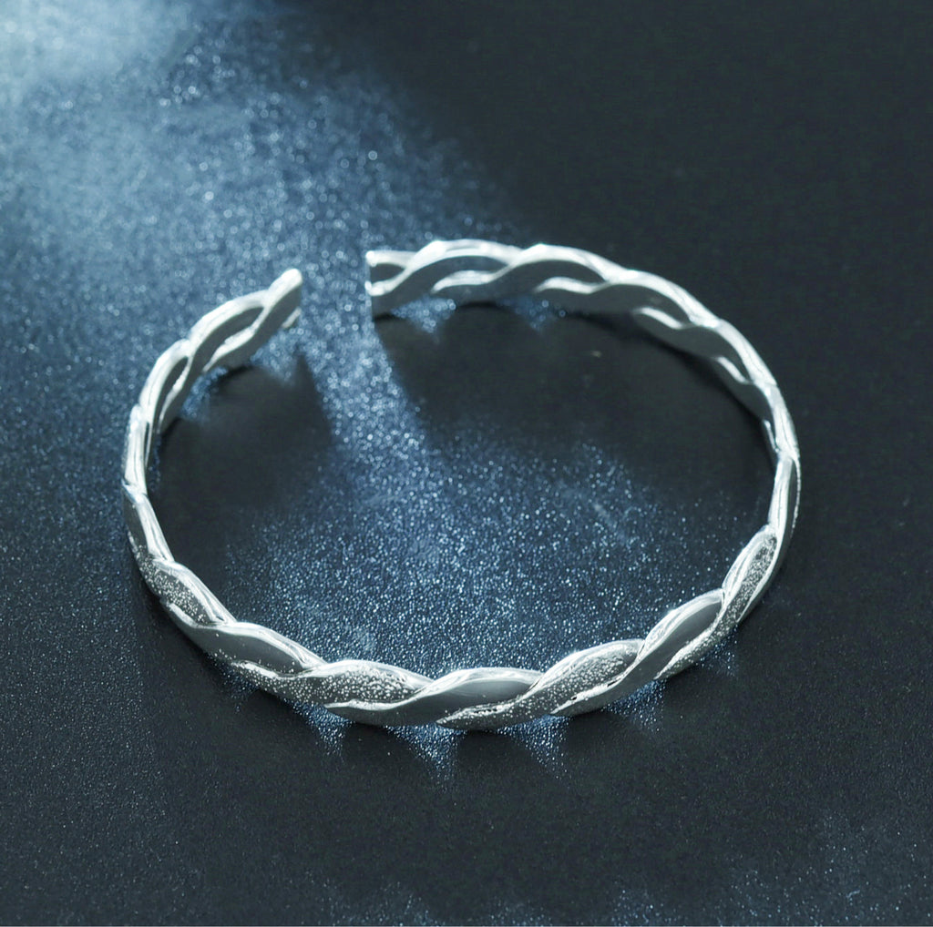 Interwoven matte bracelet