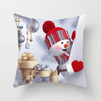 Snowman Series Peach Soul Pillow Cover