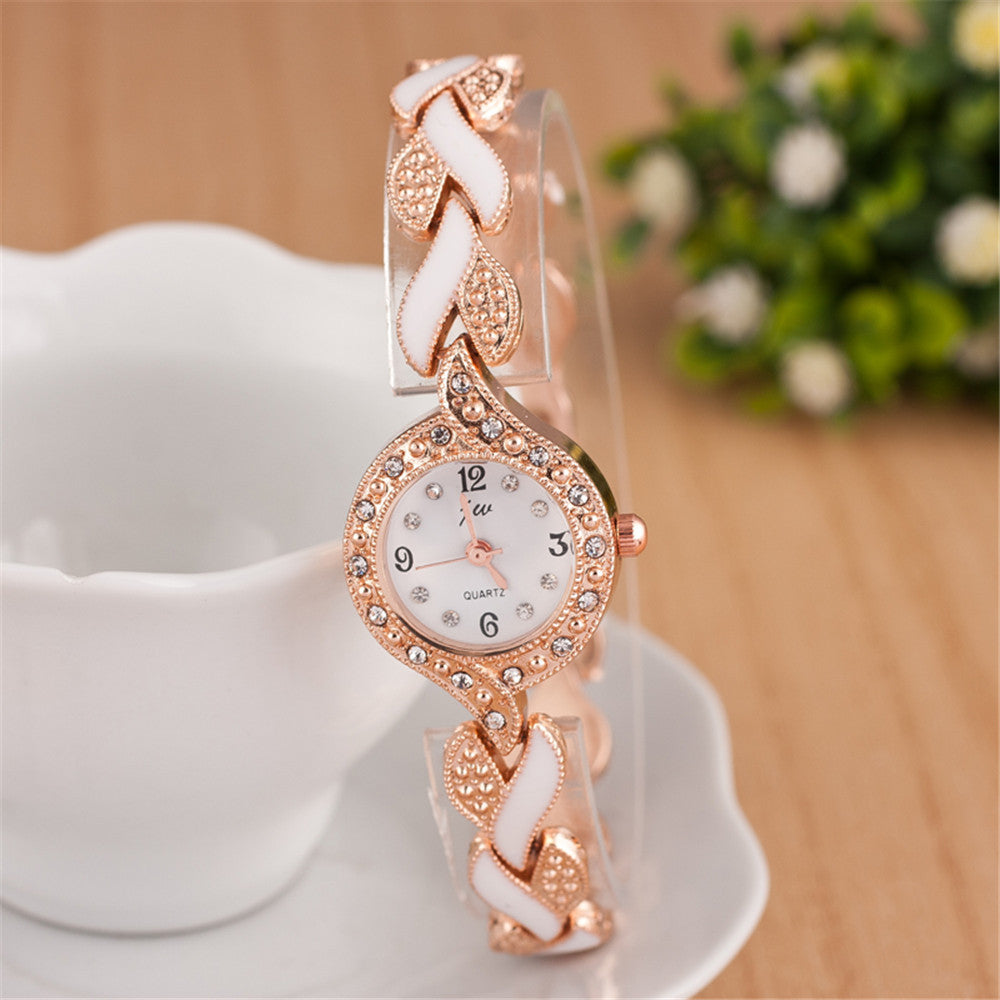 Leaf Bracelet Wrist Watch