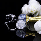 Round ladder zircon bracelet