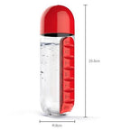 Pill Box Water Bottle