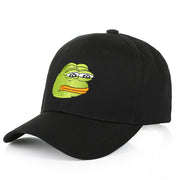 frog embroidery baseball cap