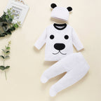 Flannel Hooded Baby Romper