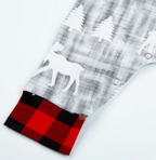 Plaid/Forest Baby Romper