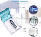 UV sterilizer toothbrush holder