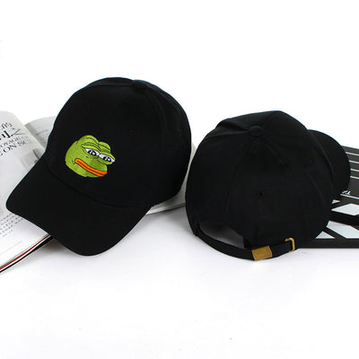 frog embroidery baseball cap