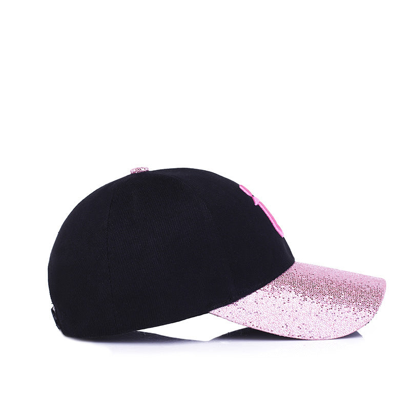 shimmery baseball cap