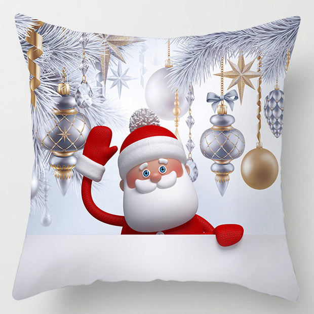 Snowman Series Peach Soul Pillow Cover