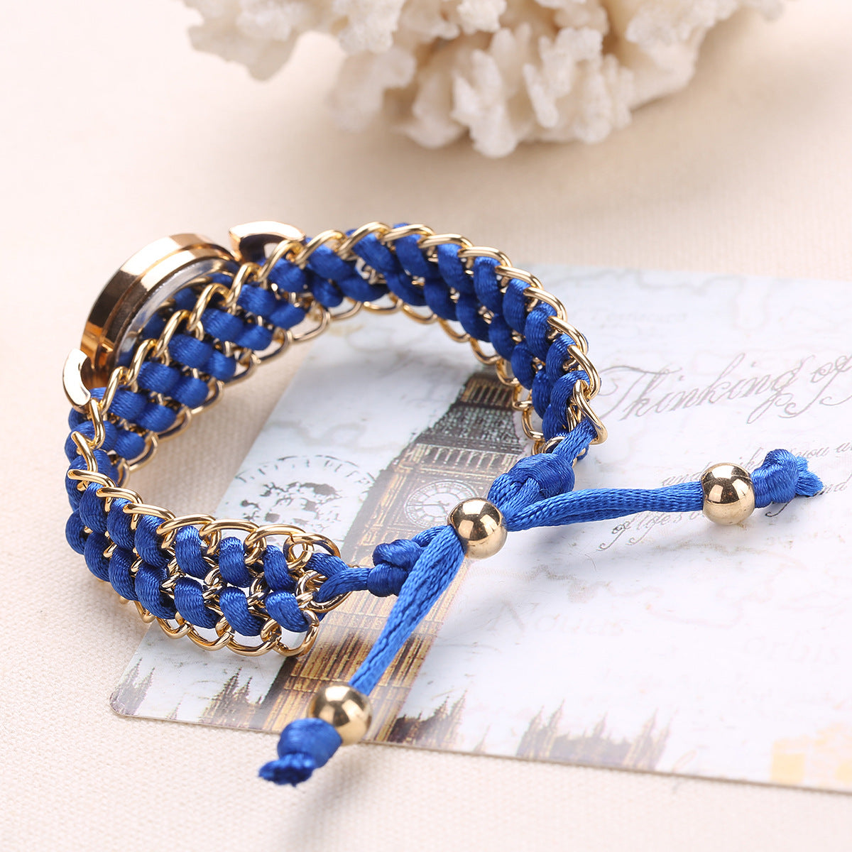 Adjustable Rope Chain Wrist Watch