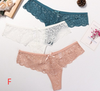 embroidery Lace Thong