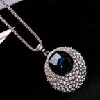 Sapphire Long Sweater Necklace